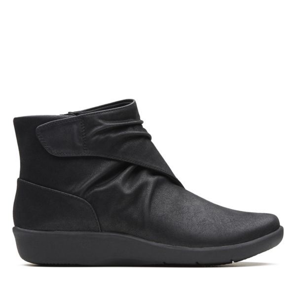 Clarks Womens Sillian Tana Ankle Boots Black | UK-3819746 - Click Image to Close